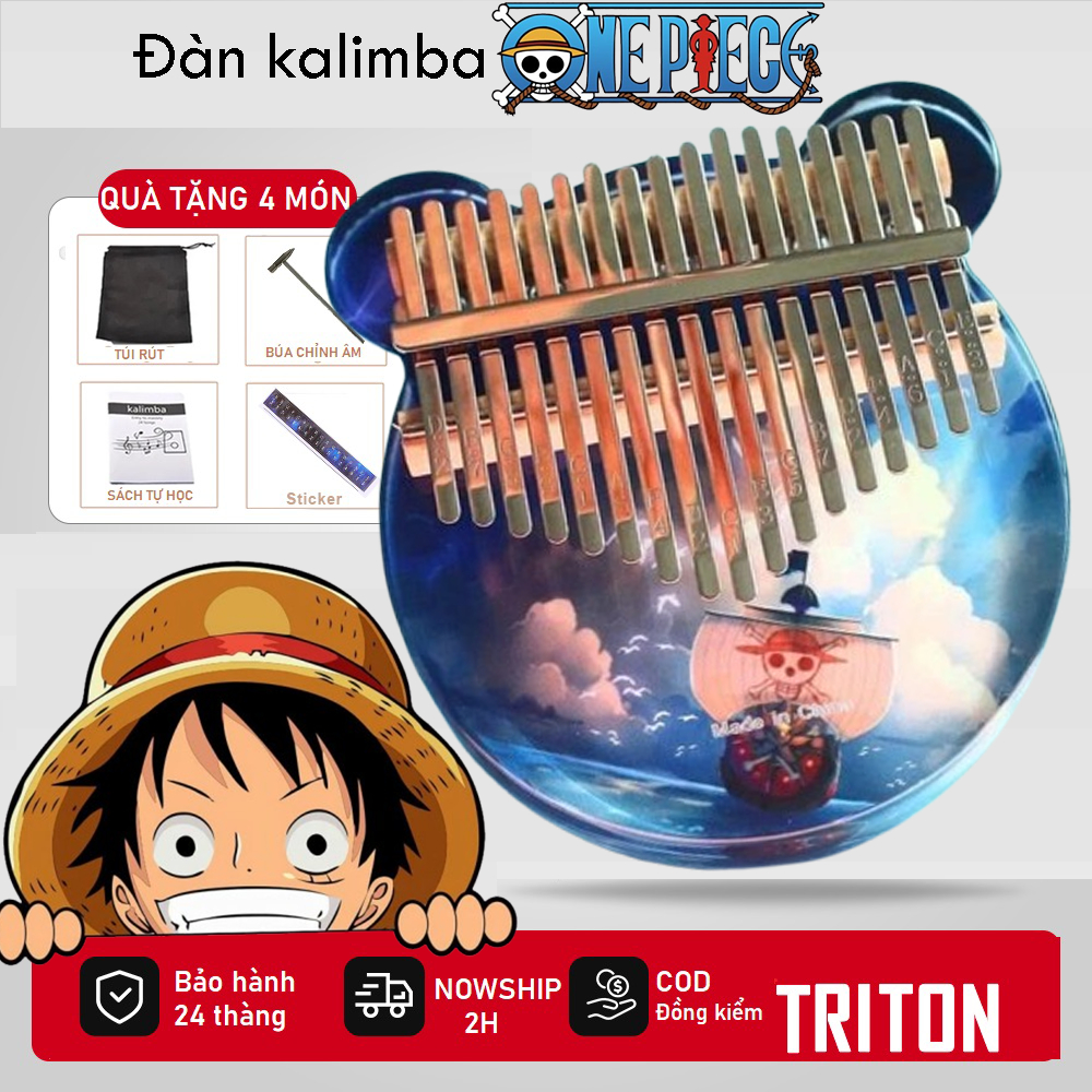 TRITON TX62 Crystal Gift kalimba -17 Keys Basic Solid Acrylic - Thump Piano Acoustic Finger