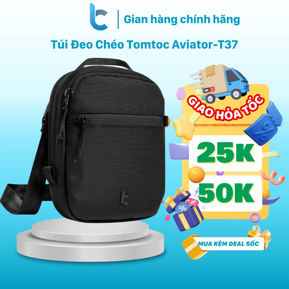 Tomtoc Aviator-T37 Travel Crossbody Bag T37S1 สินค้าของแท้