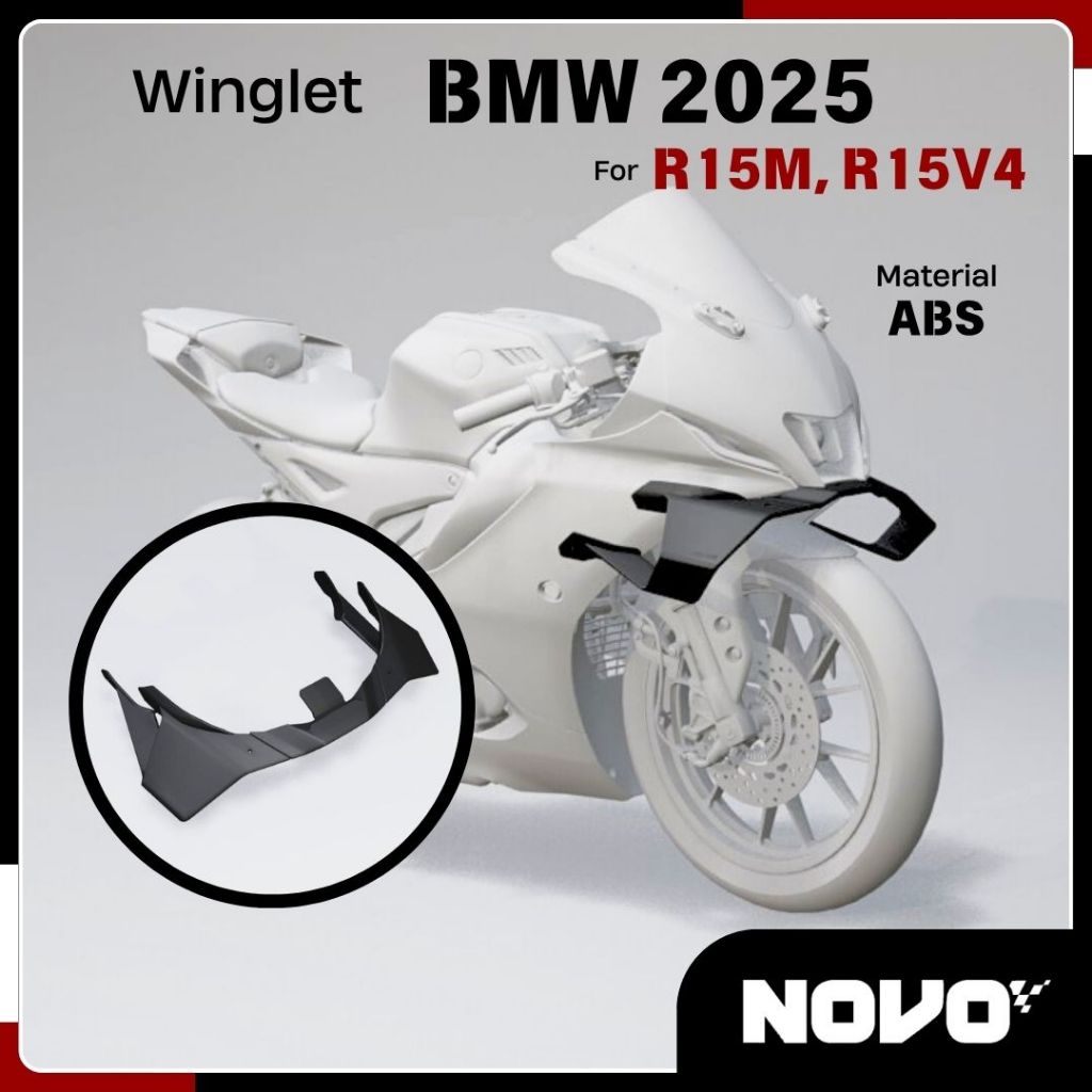 สปอยเลอร์ BMW รุ่นใหม่ 2025 สําหรับ Yamaha R15M, R15V4 - NOVO moto