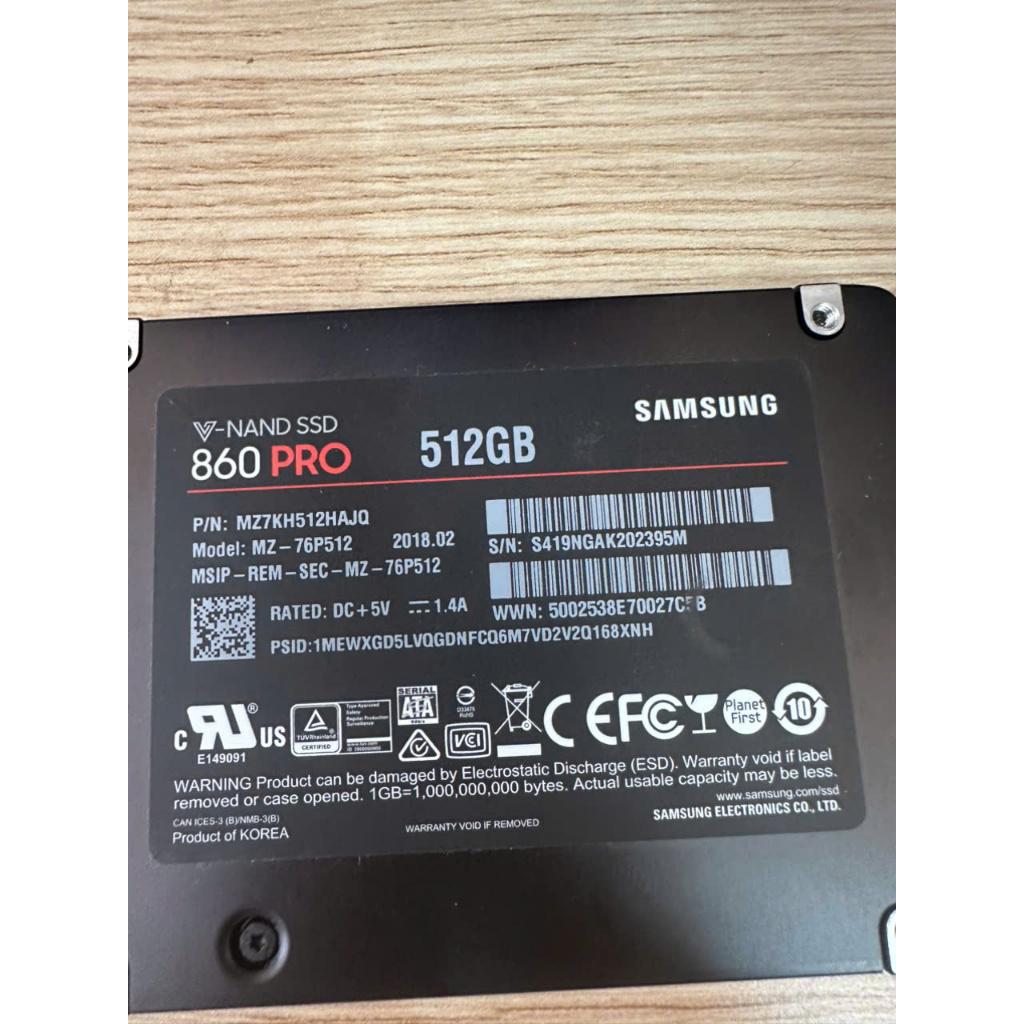 Samsung 500Gb 2.5 SSD"- มือสอง