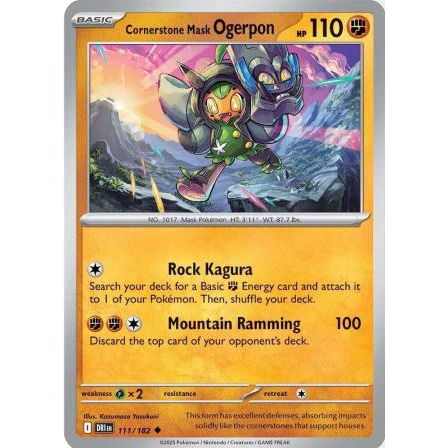 [การ์ดโปเกมอน TCG] Cornerstone Mask Ogerpon - 111/182 - Uncommon