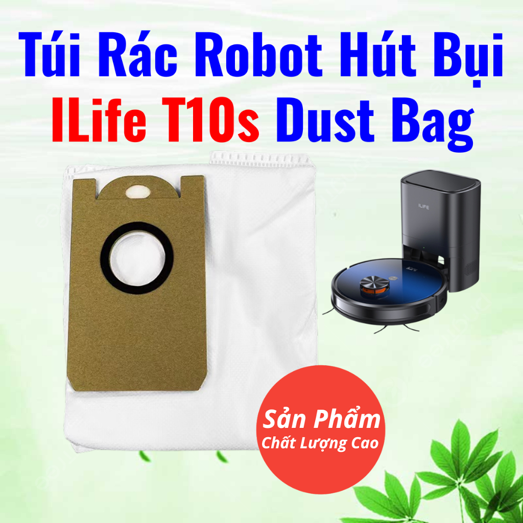 (คุณภาพสูง) iLife T10s Dust Bag ถุงขยะเครื่องดูดฝุ่นหุ่นยนต์