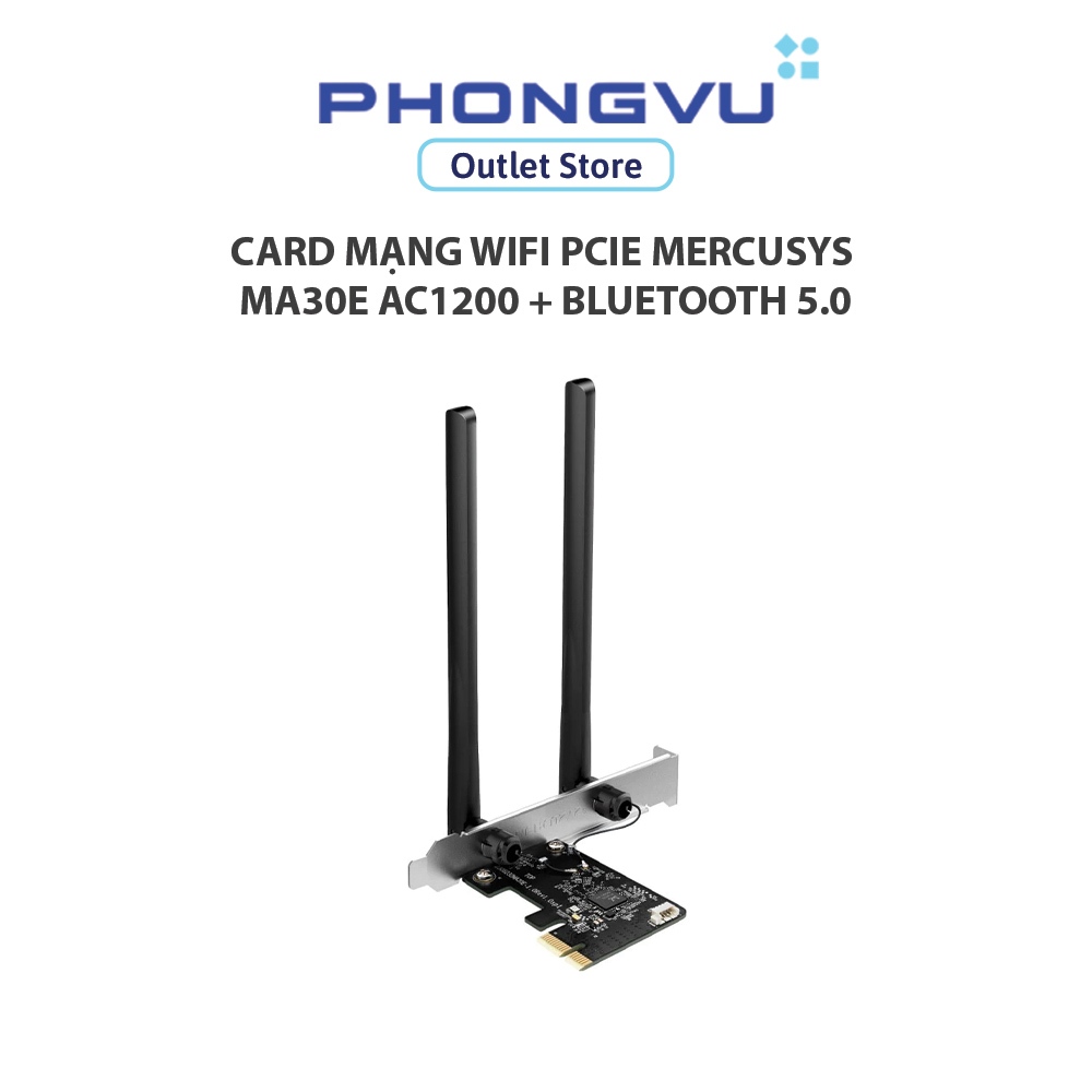 Mercusys MA30E AC1200 WiFi PCIe การ์ดเครือข่าย + บลูทูธ 5.0 - 24 เดือน
