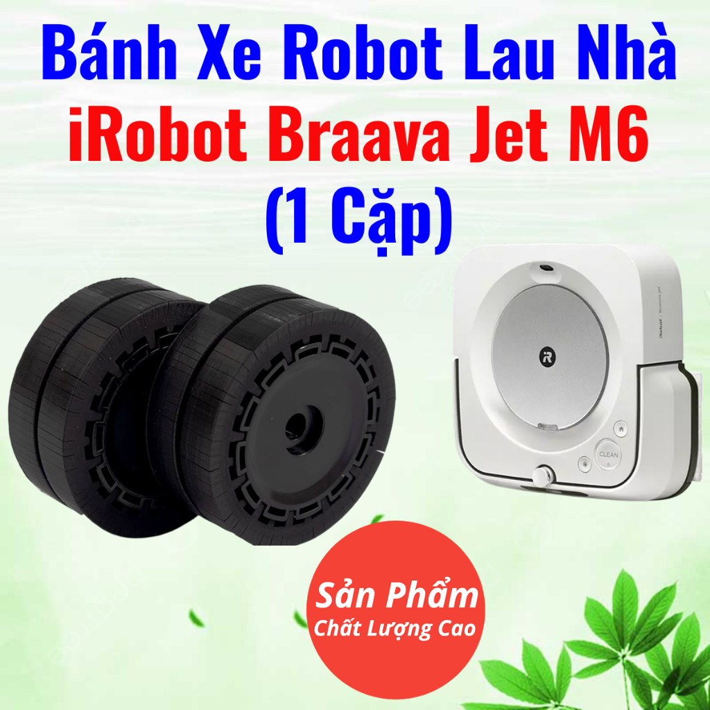 ของแท้ - ล้อหุ่นยนต์ถูพื้น iRobot Braava Jet M6 คู่
