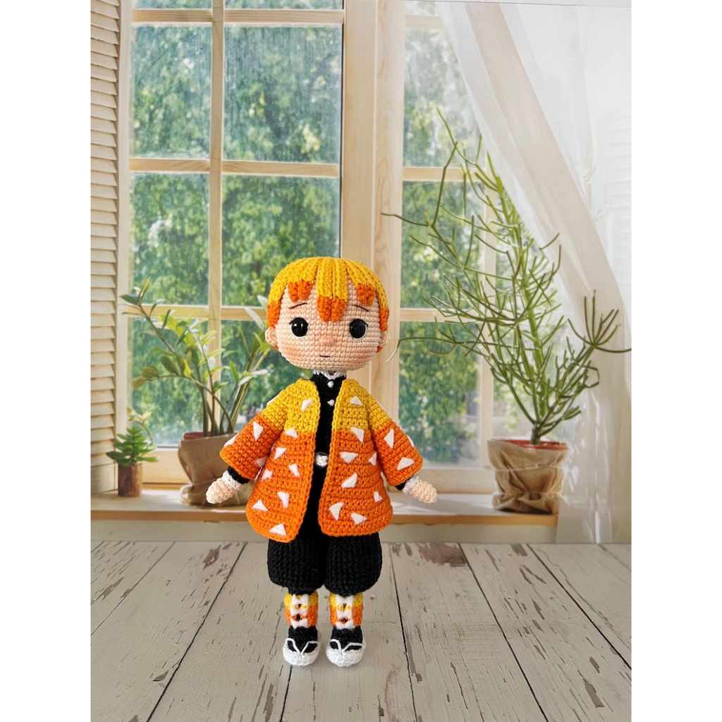 (ไฟล์ PDF) ตุ๊กตา Zenitsu แผนภูมิโครเชต์เวียดนาม