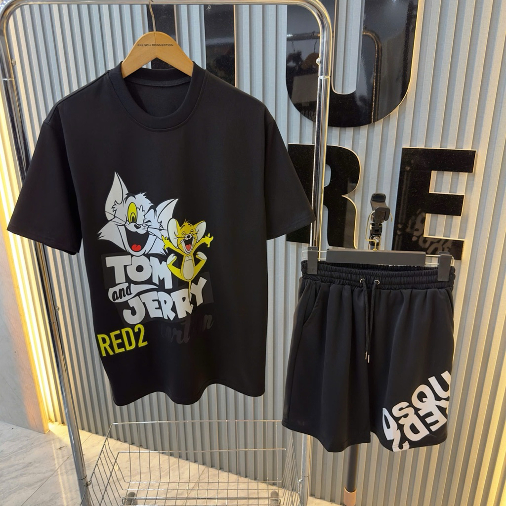 ชุดแมว กุ้งและเจอร์รี่ Dsq สุดเท่ กางเกง dsq