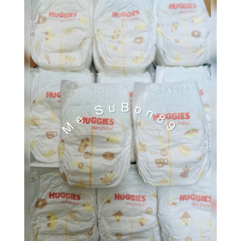 Huggies Skin Perfect size Newbon ผ้าอ้อมสําหรับทารกไม่เกิน 5กก. ลดการระคายเคืองผิว