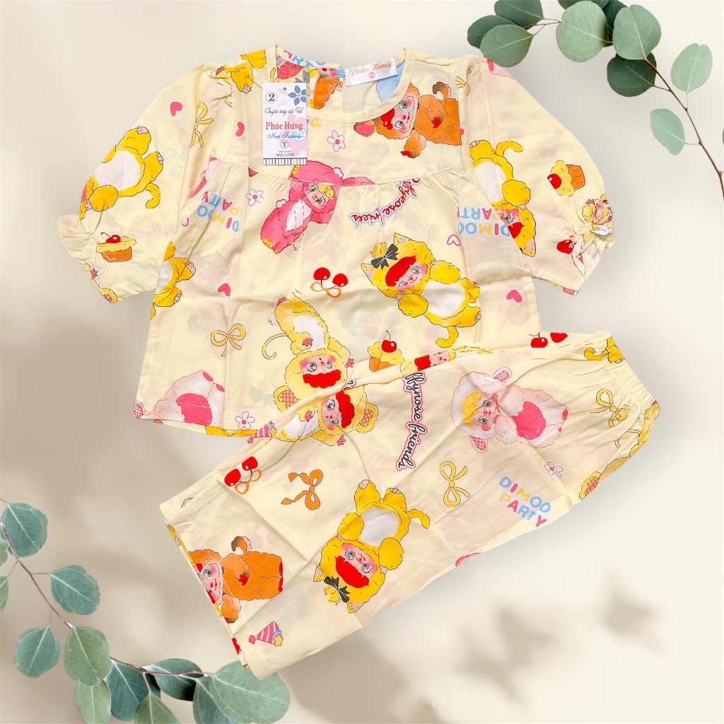 43-47กก. กางเกงขาสั้นเด็กผู้หญิง ยาวปานกลาง กางเกงโทเร/ลินินแขนยาว น่ารักและน่ารัก - Nghi Linh Baby