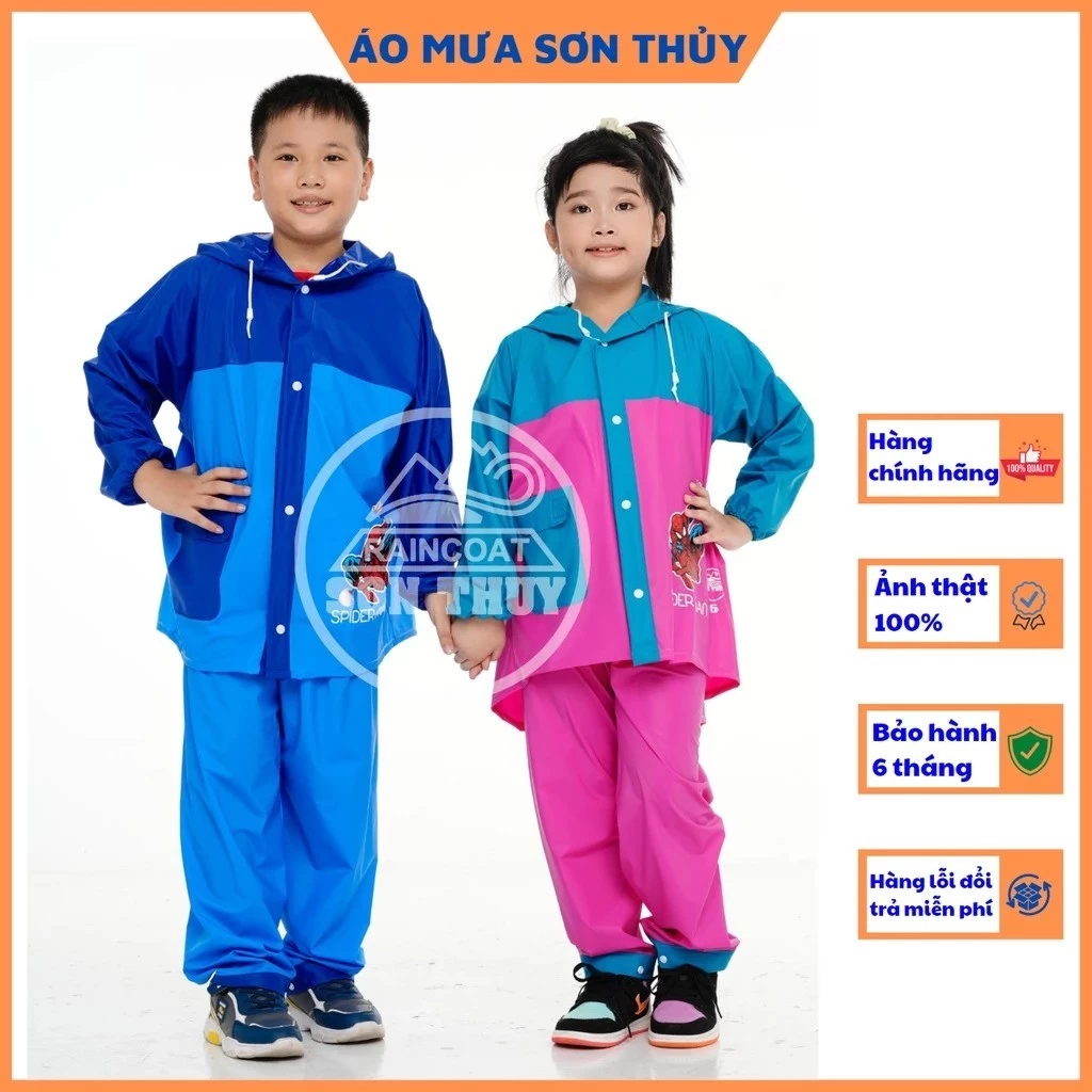 ชุดเสื้อกันฝนเด็ก Son Thuy วัสดุ PVC