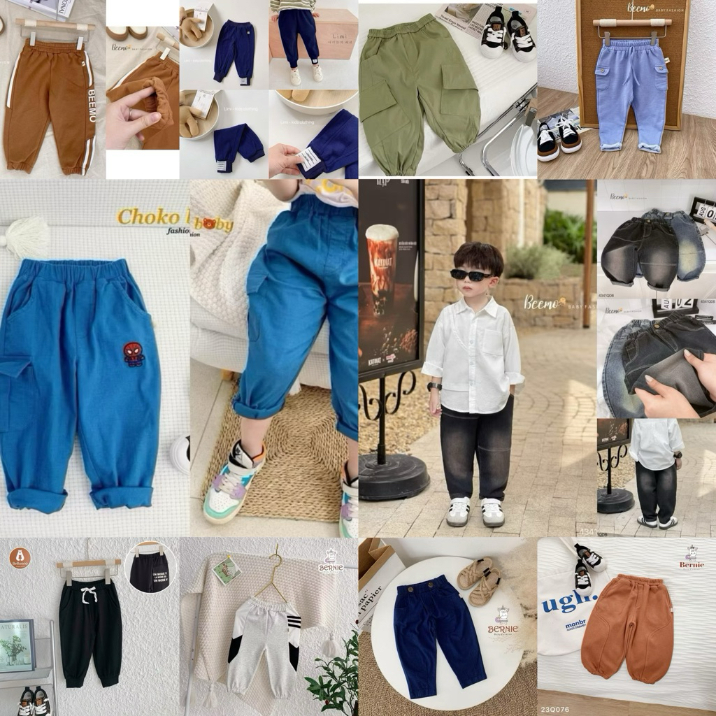 Beemo Bernie Beebung กางเกงเด็กชายและเด็กหญิงขนาด:80-130 X04-380 23Q076 C4128 149A C4084 4341QDB L08