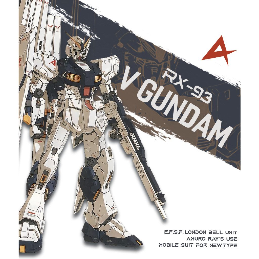 [ร้านข้อความก่อน]NU1 - Series Base Chars Counter (Nu V Gundam) - Base Gundam Mica สําหรับ HG RG