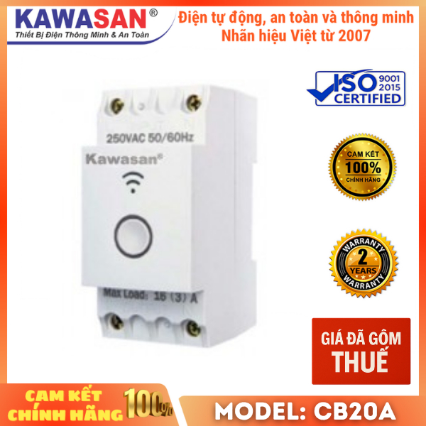 สวิตช์ Wifi Dual Pole Rail -WIFI - CB20A - Kawasan