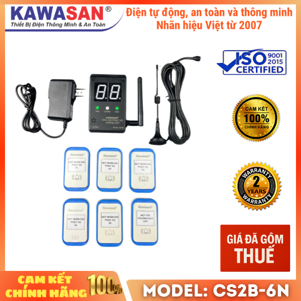 6-20 ปุ่ม Wireless Service Call Indicator - CS2B-6N-10N-20N - Kawasan – 24 เดือน (รวม VAT)