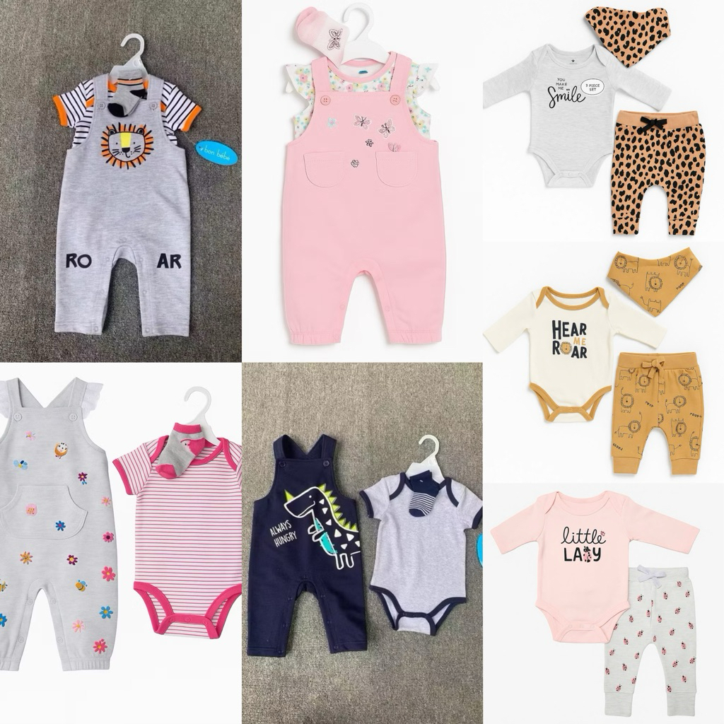 ชุดรายละเอียดลําตัวพิเศษ 2/3 ชิ้นพร้อมเอี๊ยม/กางเกงสําหรับเด็ก F9131 L039 L016 L012 L089