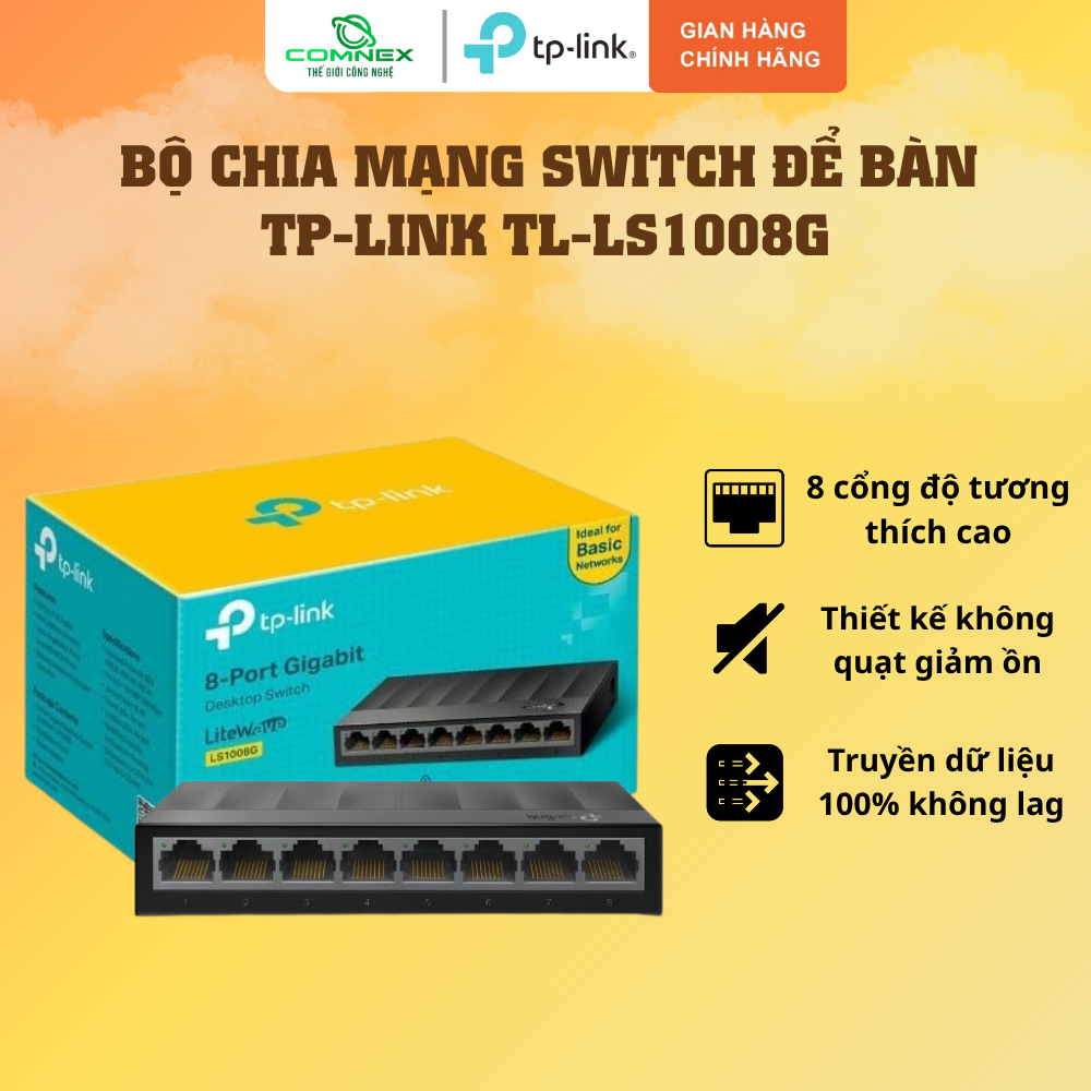 TP-Link LS1008G / LS1005G 8-Port 10/100/1000Mbps Desktop Switch