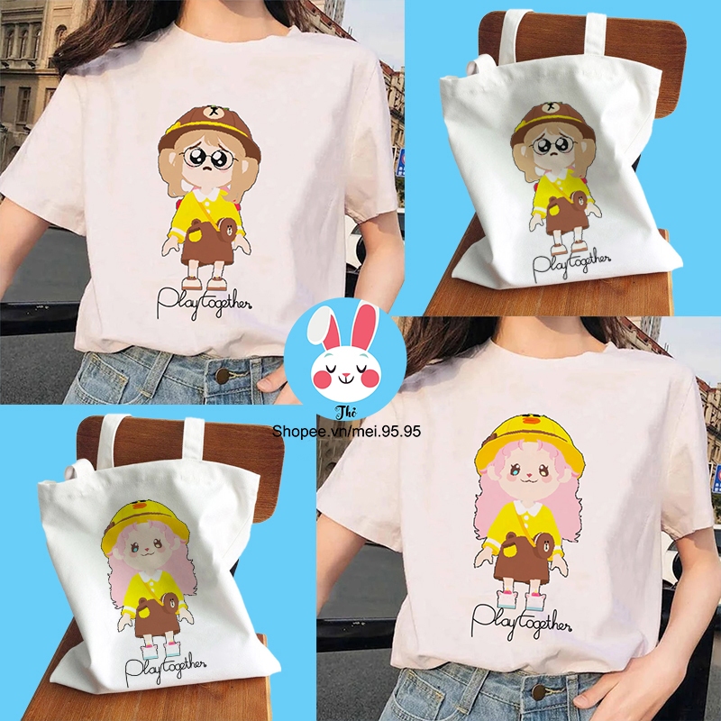 เสื้อยืด Play Together ราคาถูก - รุ่น Line Friend (PT25)