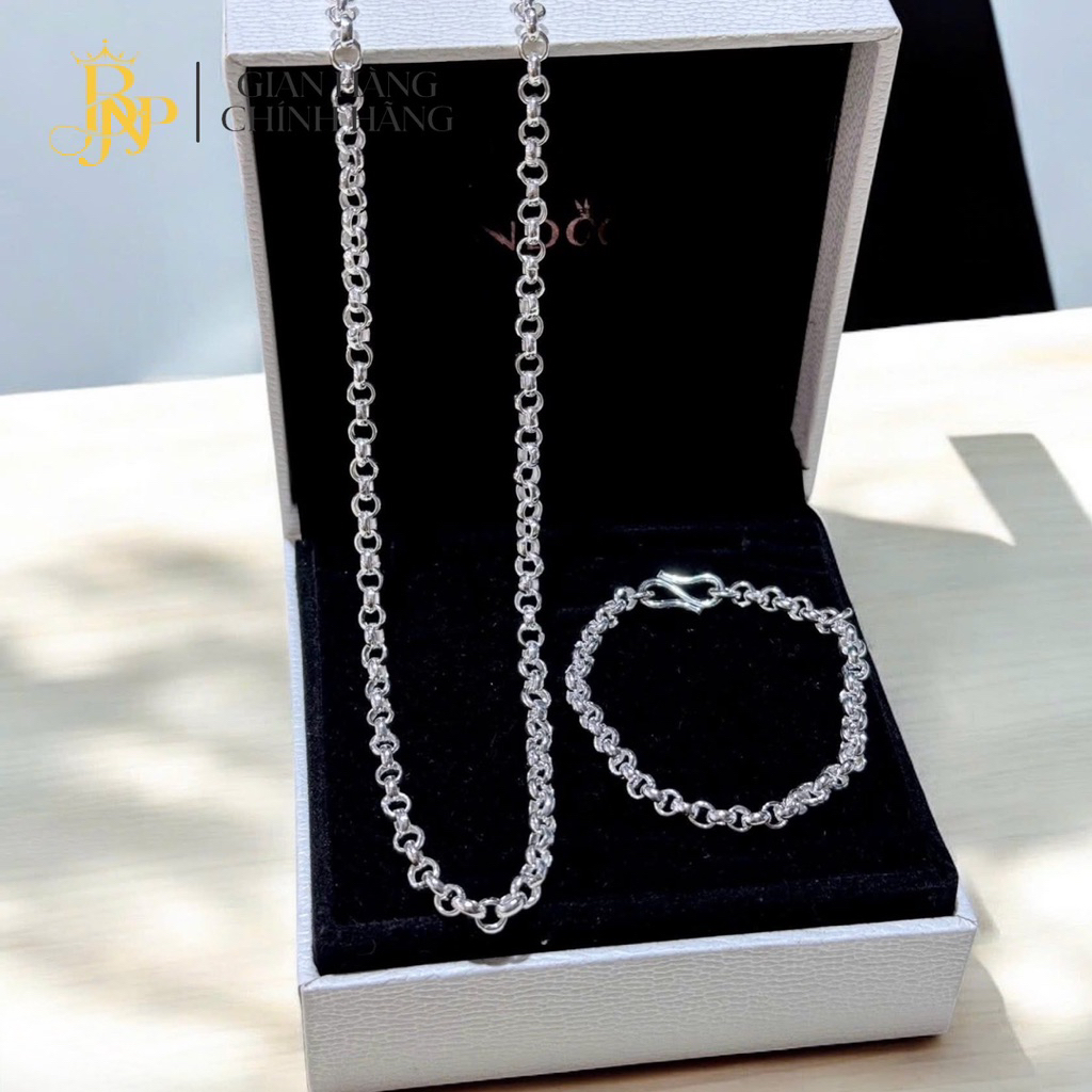 ชุดสร้อยคอ สร้อยข้อมือ สําหรับเด็ก วัสดุเงิน BNP