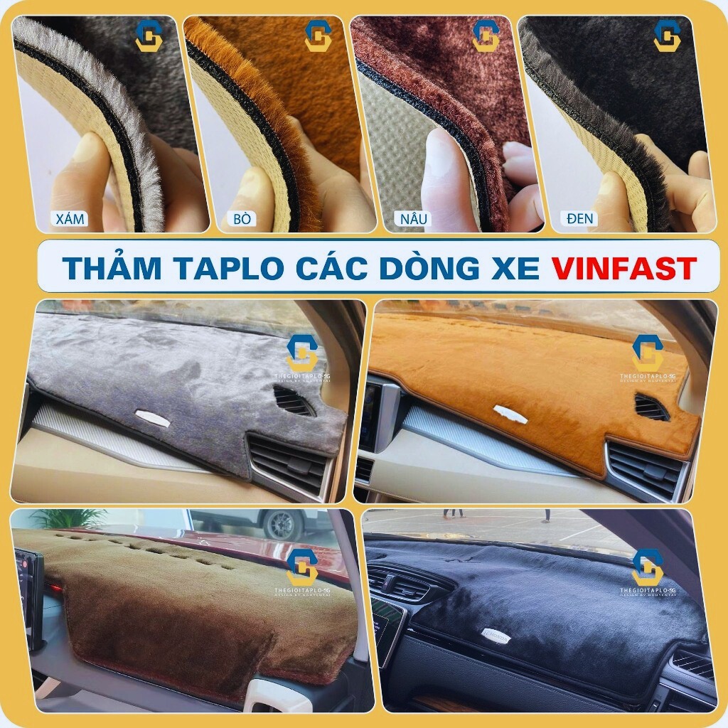[Faidil,E34,VF3,VF5,VF6,VF7,VF8.VF9] VINFAST CAR TAPLO หนังคาร์บอนพรม ลายไม้ หนังกํามะหยี่ 3 ชั้น