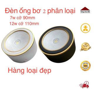 [Tổng kho BG] Đèn ống bơ ốp trần nổi 7w-12w 3 màu phi 90 và 110