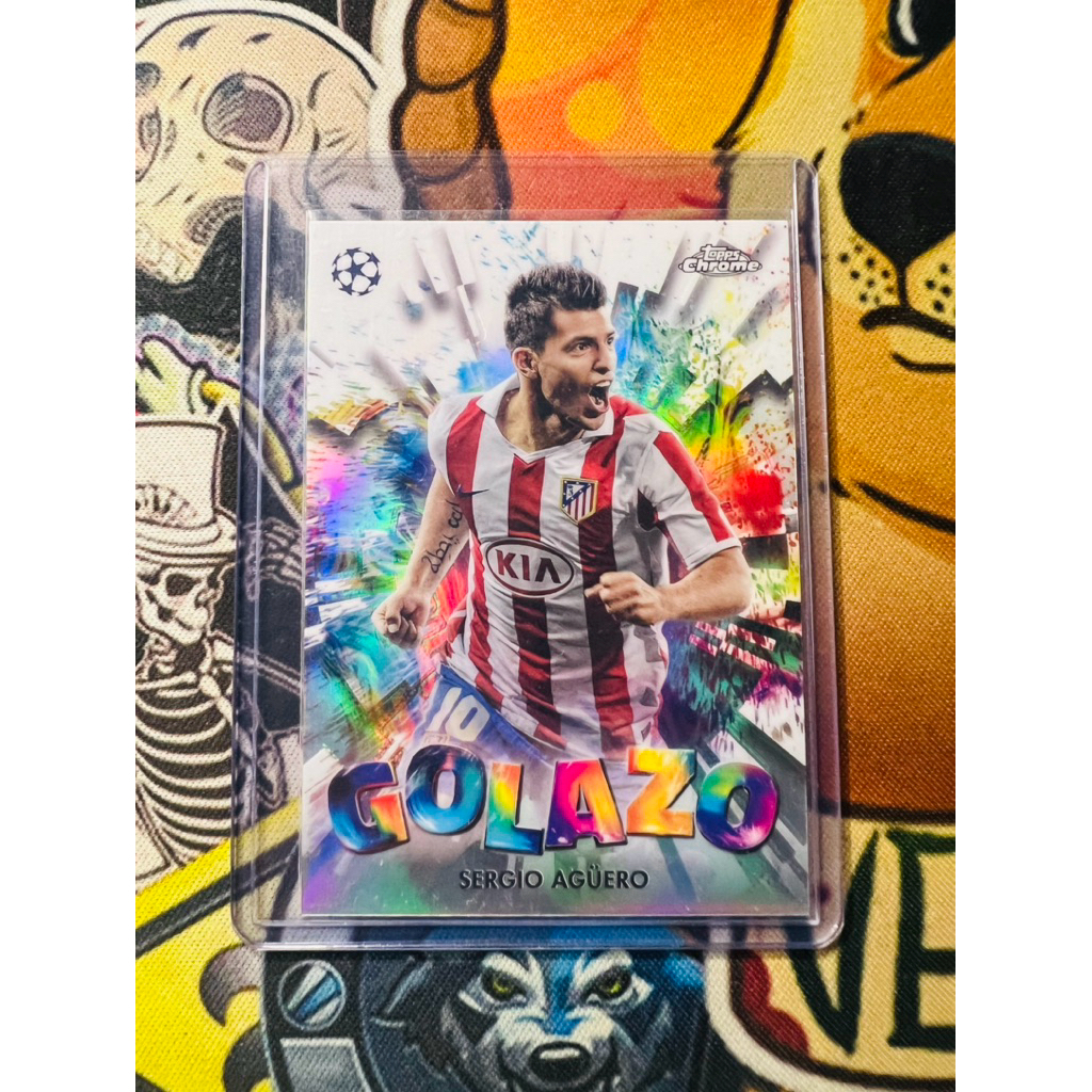 Sergio Aguero ATM Golazo Topps Chrome UCC 2024/25 การ์ดฟุตบอล