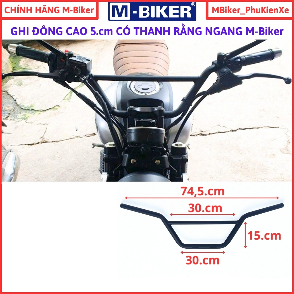 แฮนด์ xsr, pg1, แฮนด์ pg1 กว้าง 75cm สูง 2.5cm-5cm แฮนด์แท้ M-biker