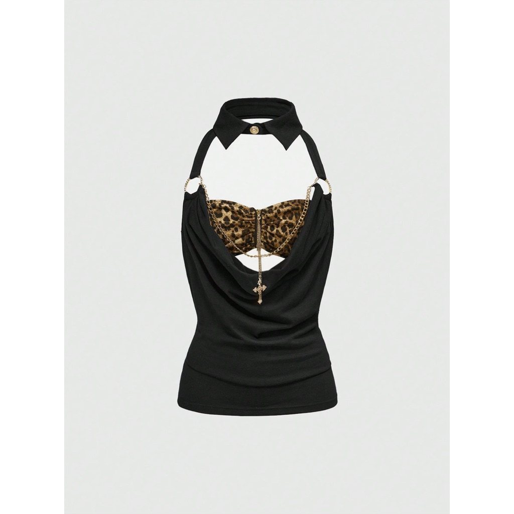 HOTTREND Y2K SHIRT COLLAR SHIRT [รูปถ่ายจริง] A101