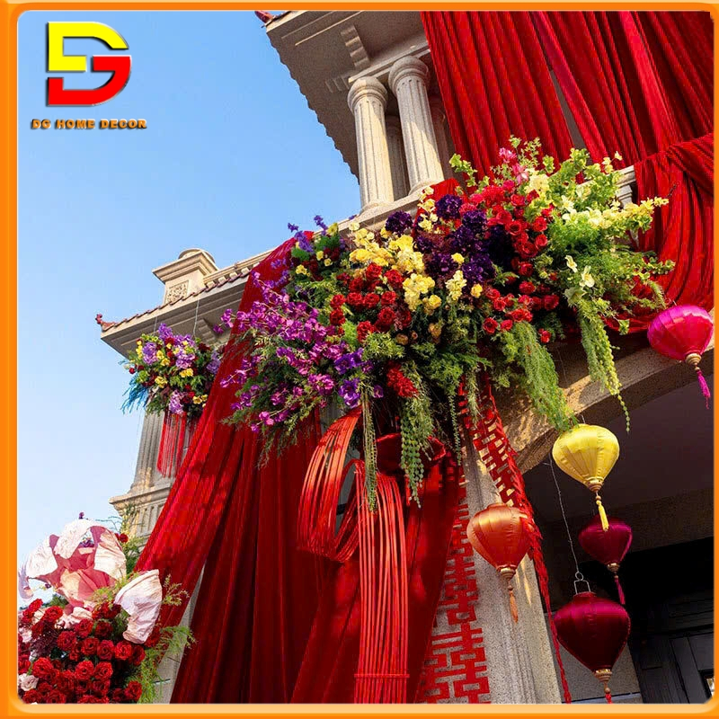 ผ้ากํามะหยี่สําหรับตกแต่งครอบครัวบีบกรอบเหตุการณ์ตกแต่งผ้าฉากหลังถ่ายภาพดีจี-899