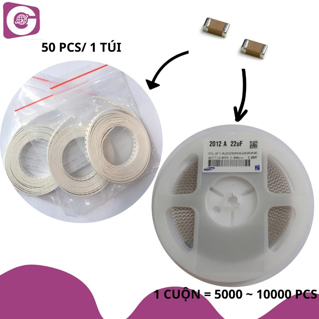 0402 (1005), 10%, X7R, 50V, 4.7nF - ELECTRICAL CAPACITOR (50PCS/BAG)