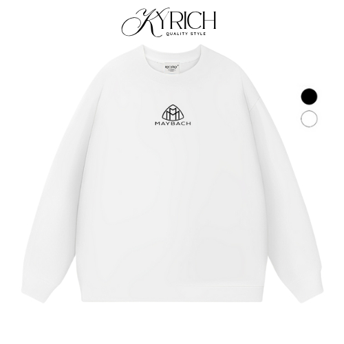 Richky Hanoi Premium Sweater Mid Mercedes Maybach Luxury Car Logo Sweatshirt