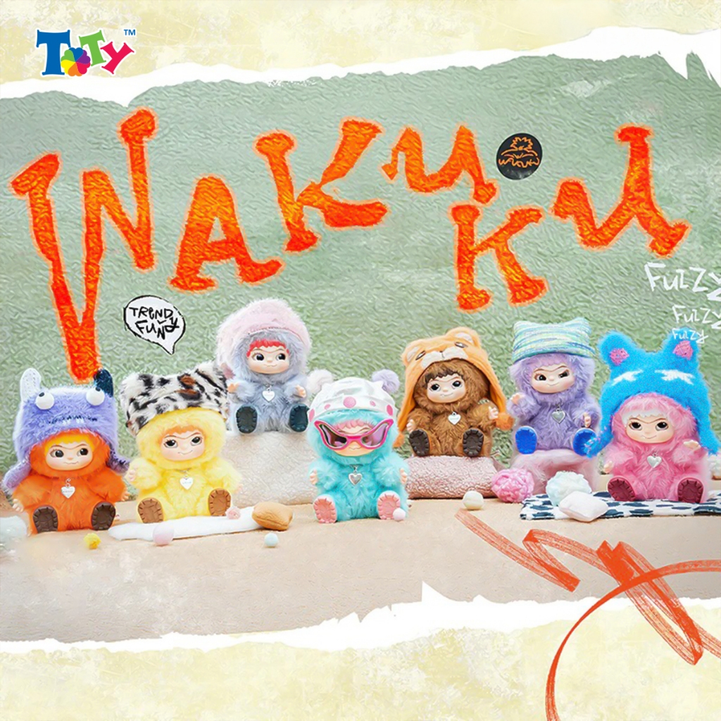 WAKU Cotton Blind Box Model - Fuzzy Trend Fun Party - ของแท้ Letsvan - RV05