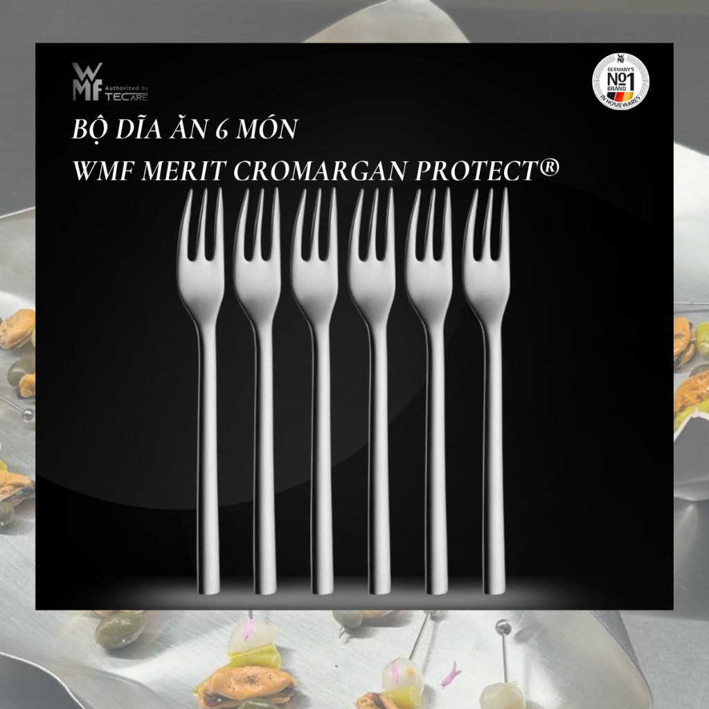 WMF - ชุดโต๊ะอาหาร Merit Cromargan Protect - จํานวน 6 แผ่น