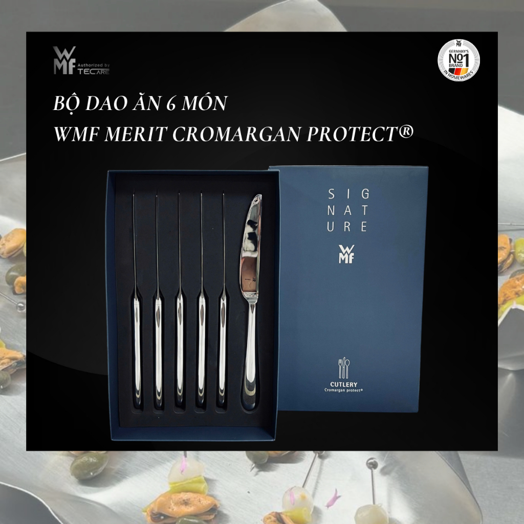 WMF Merit Cromargan Protect ชุดมีดโต๊ะอาหาร - จํานวน 6 เล่ม