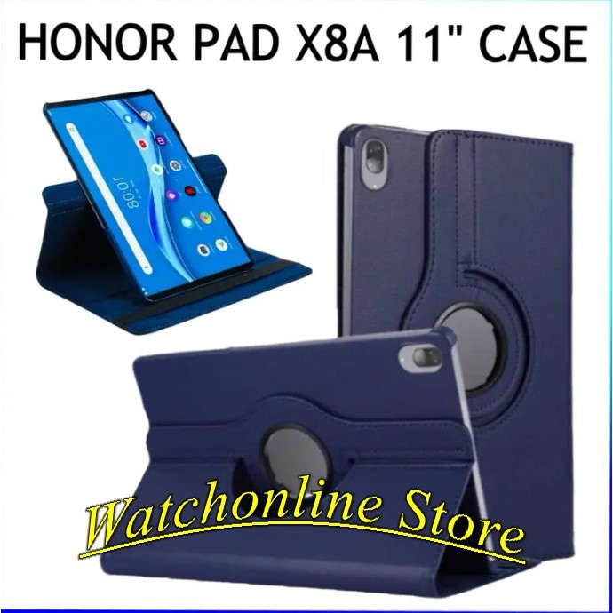 Honor Pad X8a 360 องศาหมุน PU สําหรับ Honor Pad X8a 11 นิ้ว 2024 X 8a / Honor Pad X9