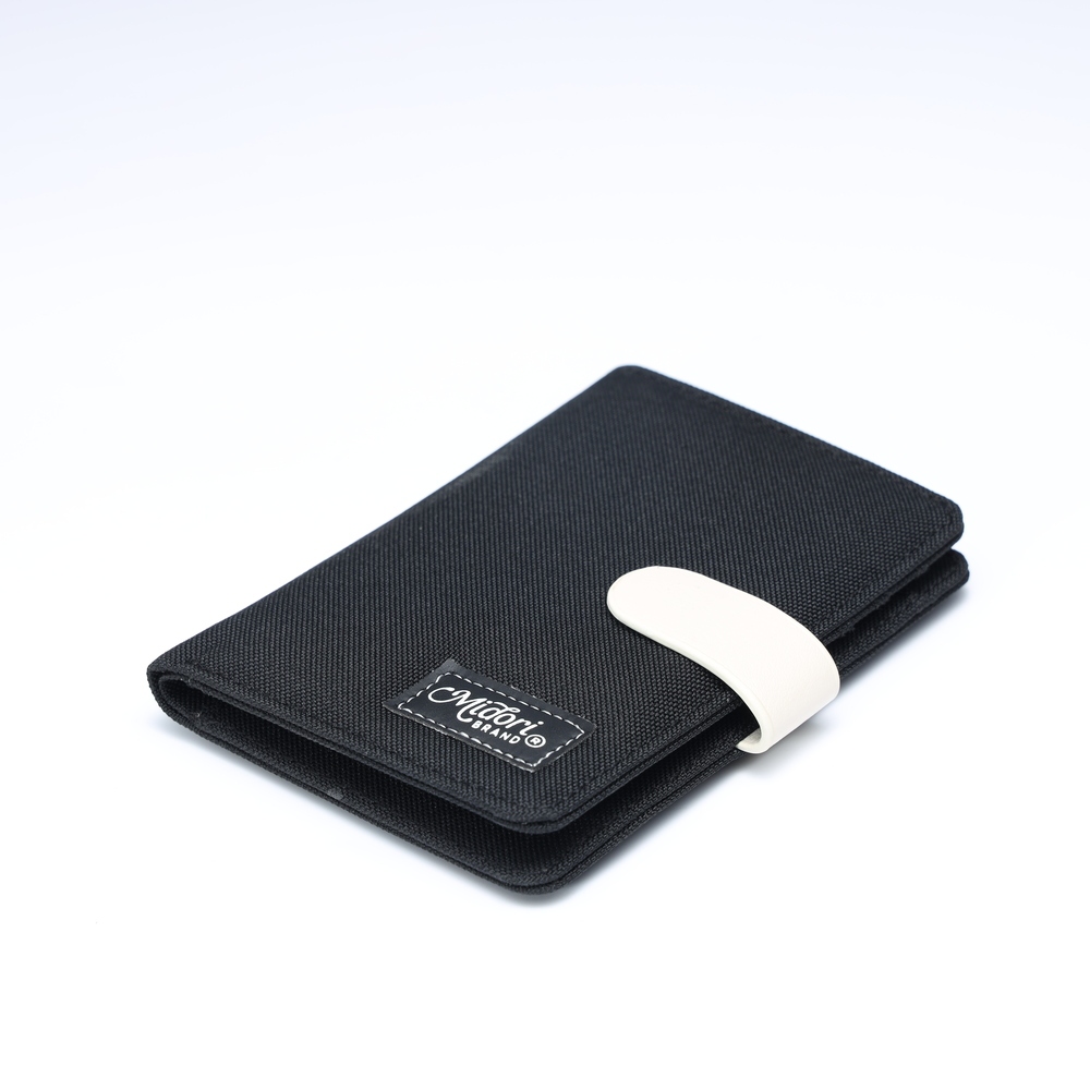 กระเป๋าสตางค์ผ้าแนวตั้งสําหรับผู้ชายและผู้หญิงโพลีเอสเตอร์ TITANIUM กันน้ํา Unisex แบรนด์ท้องถิ่นของแท้ Midori M Studio - รูปที่ 2