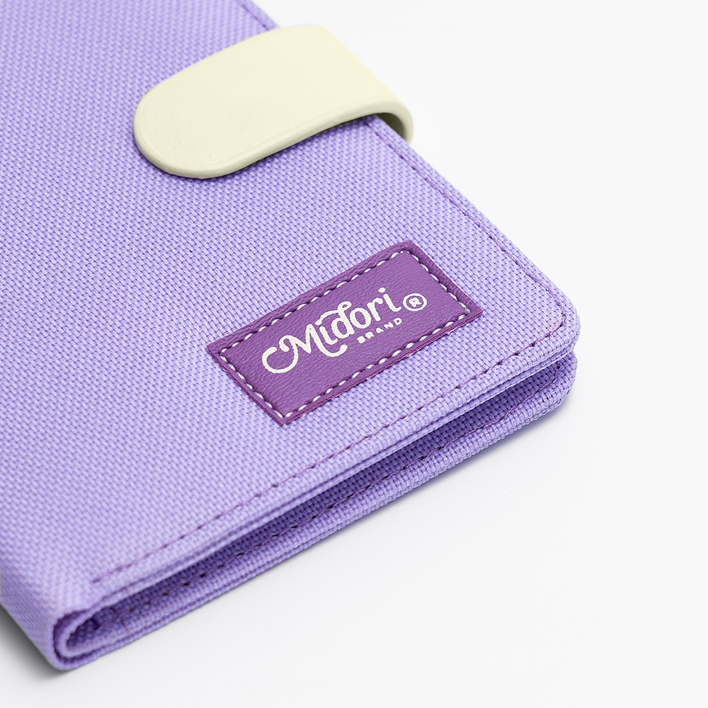 กระเป๋าสตางค์ผ้าแนวตั้งสําหรับผู้ชายและผู้หญิงโพลีเอสเตอร์ TITANIUM กันน้ํา Unisex แบรนด์ท้องถิ่นของแท้ Midori M Studio - รูปที่ 5