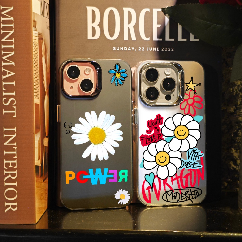 GD Chrysanthemum iPhone Case สําหรับ iP 6/6s/7/8/Plus/X/XS/XR/11/12/13/14/15/16/Pro/Max GD003