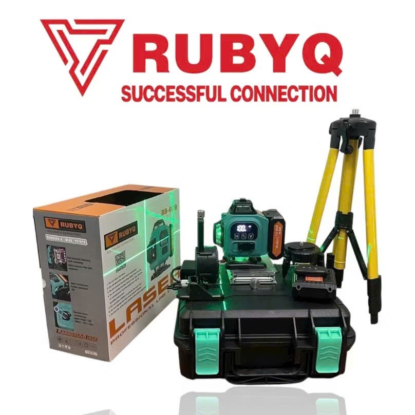 RUBYQ RB 999 Premium Super Bright 16 Blue Beam Laser Level - ฟรีเท้า 1m2