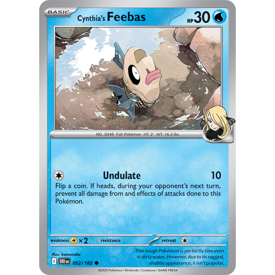 [KW2 Pokemon] [EN] การ์ด 052/182 ค่าธรรมเนียมของ Cynthia - DRIVE