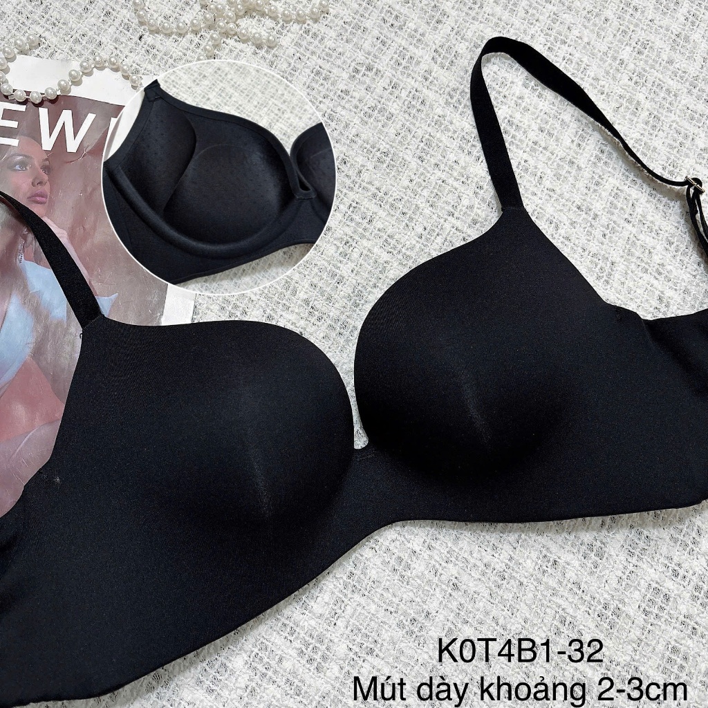 ชุดชั้นในลูกไม้ดีไซน์เซ็กซี่ไร้โครงรองรับแบบมาตรฐาน[K0T4B]