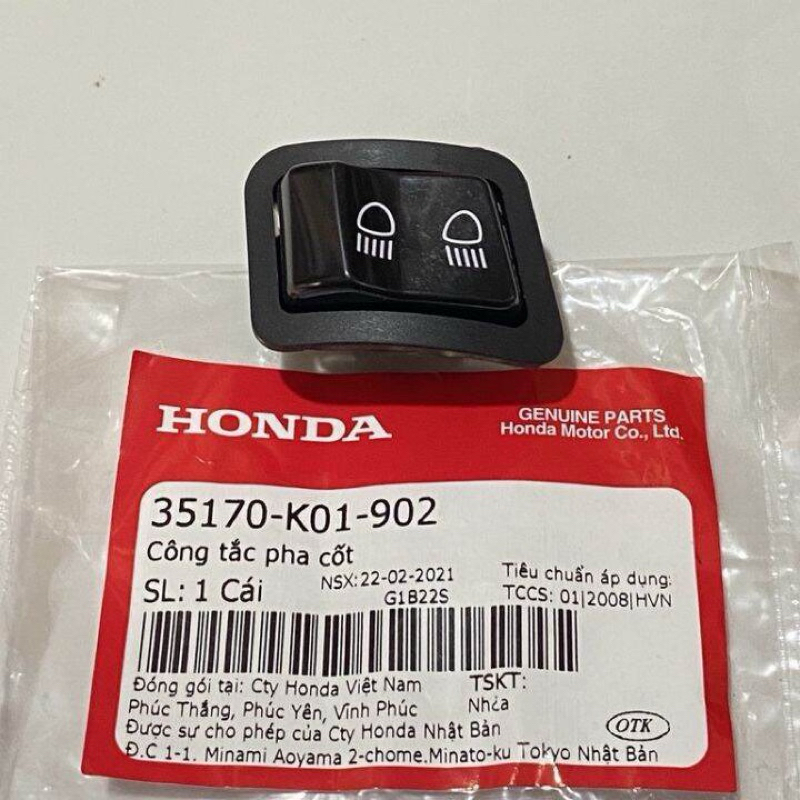 ปุ่มจ่ายสวิตช์เฟส SH (2012-2013), ของแท้ Honda Vision (35170-K01-902);