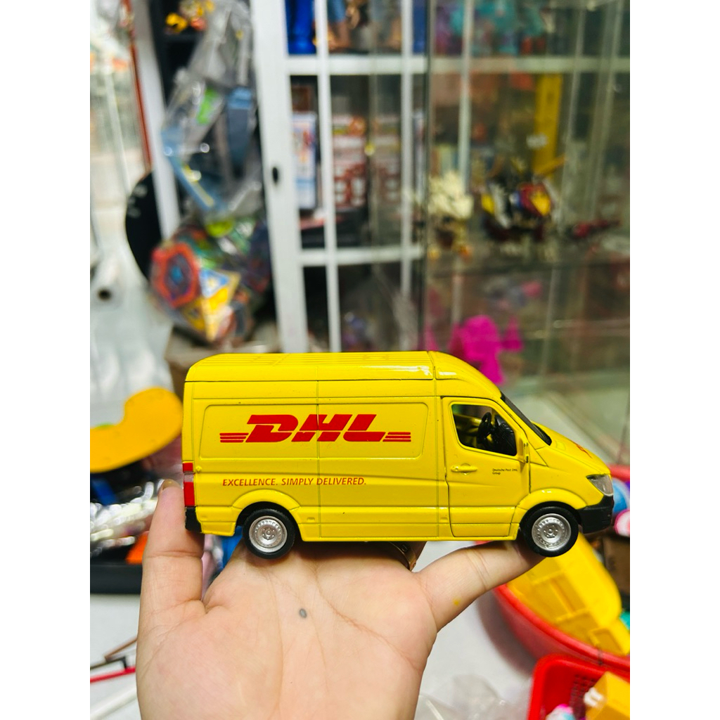 Sprinter DHL Express Van 1:36 โมเดลรถโลหะรถของเล่น Diecast (สินค้าที่ 2)