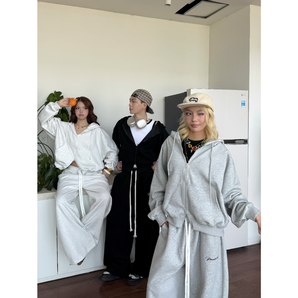 Talvi_Ullzang86// BOXY PRIVATE CLUB เสื้อฮู้ด EMPTI ขนแกะผิวหนา 380 แกรมสไตล์เกาหลี