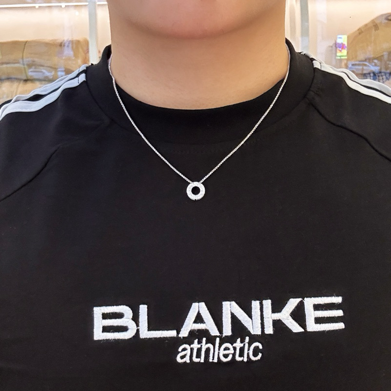 สร้อยคอเงินกล่องสี่เหลี่ยมเรียบง่ายหรูหราพร้อมหมุดกลมสําหรับผู้ชาย - MINA JEWELRY JEWELRY JEWELRY JE