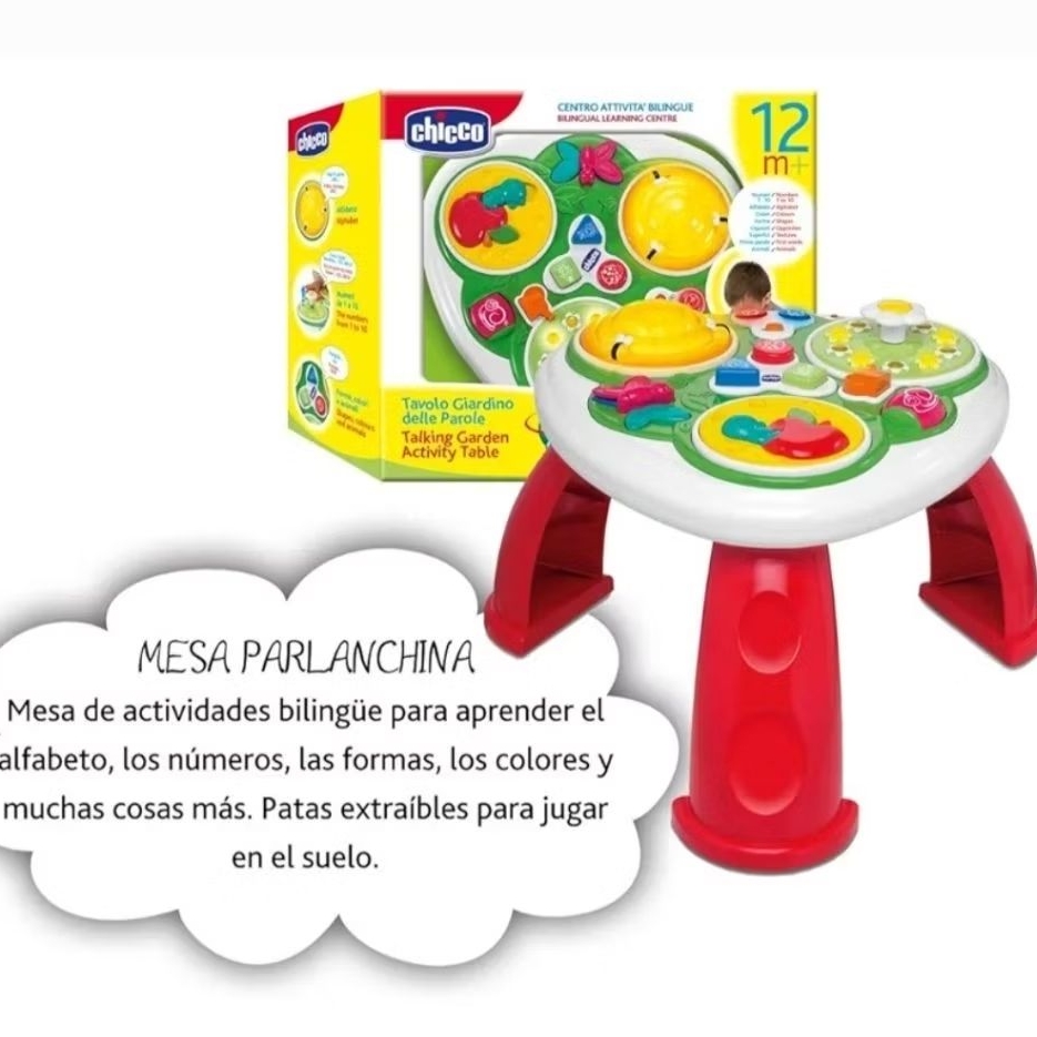 [แบรนด์ CHICCO] CHICCO BILINGUAL STUDY TABLE - TALKING GARDEN ACTIVITY TABLE