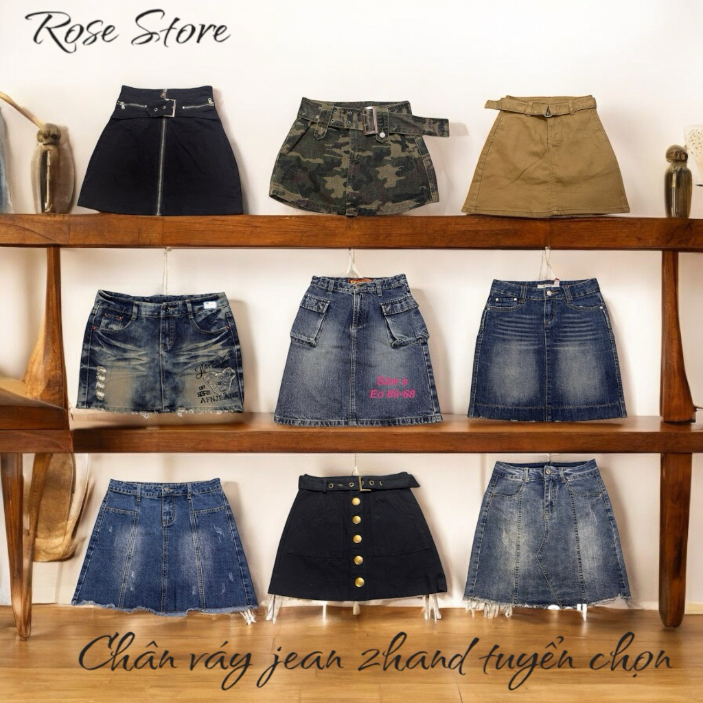 [2HAND]2HAND SHORT BEEF SKIRT, SECONDHAND BEEF SKIRT (หลายรุ่น)