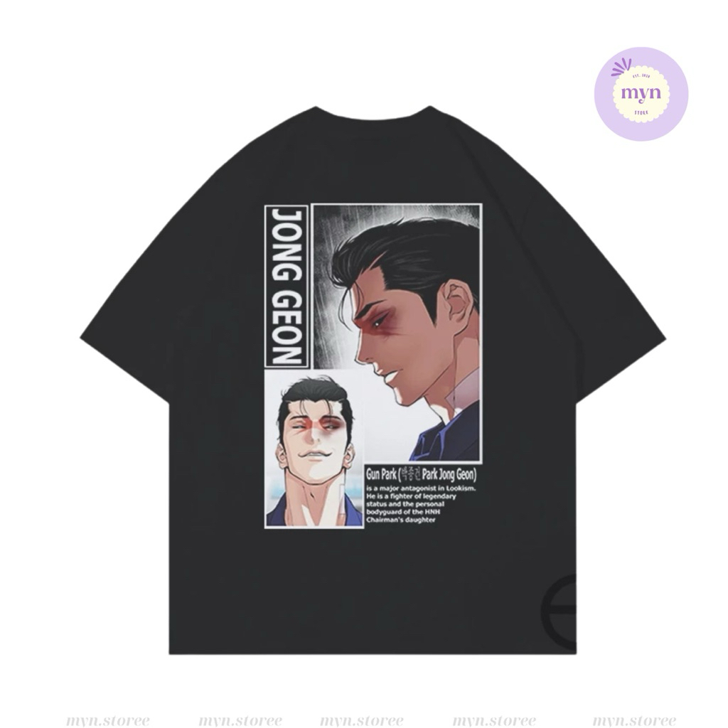 เสื้อ Manhwa Jonggun Lookism Manhwa สําหรับผู้ชายและผู้หญิง ทุกขนาด ผลิตจากผ้าฝ้าย