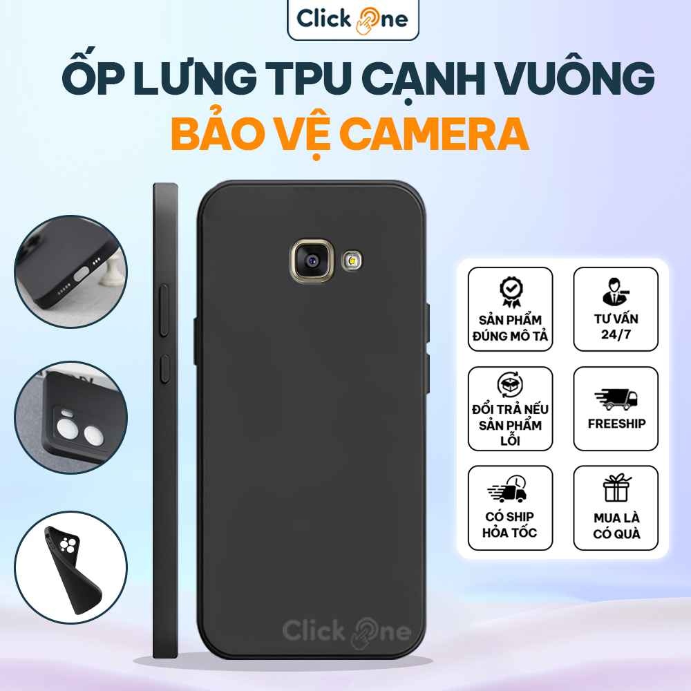 Samsung A3 2016, A5 2016, A7 2016, A9 PRO, C9 PRO TPU เคสกันกระแทกพร้อมขอบสี่เหลี่ยมและป้องกันกล้องท