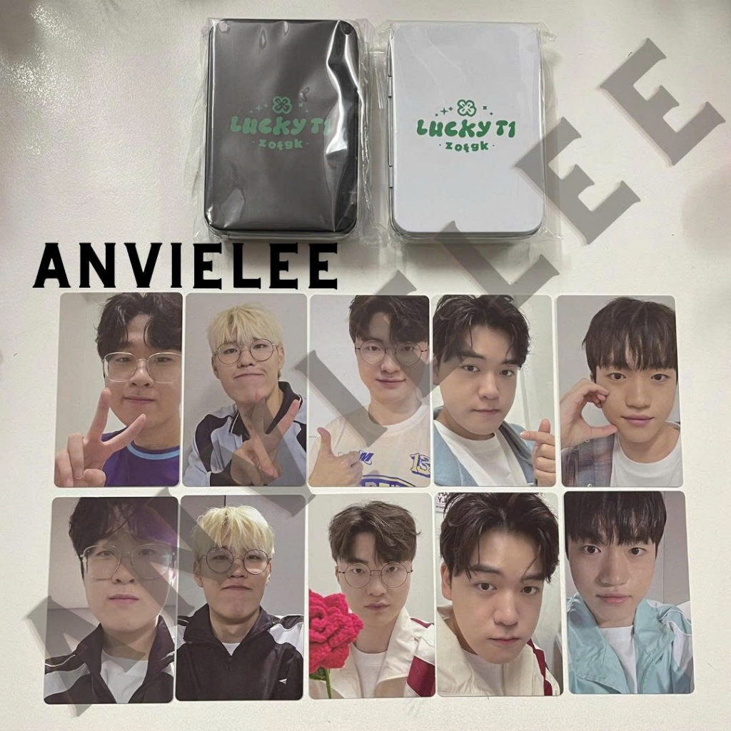 การ์ด T1 Lucky 2024 photocard Faker Oner Gumayusi Keria Zeus League LOL