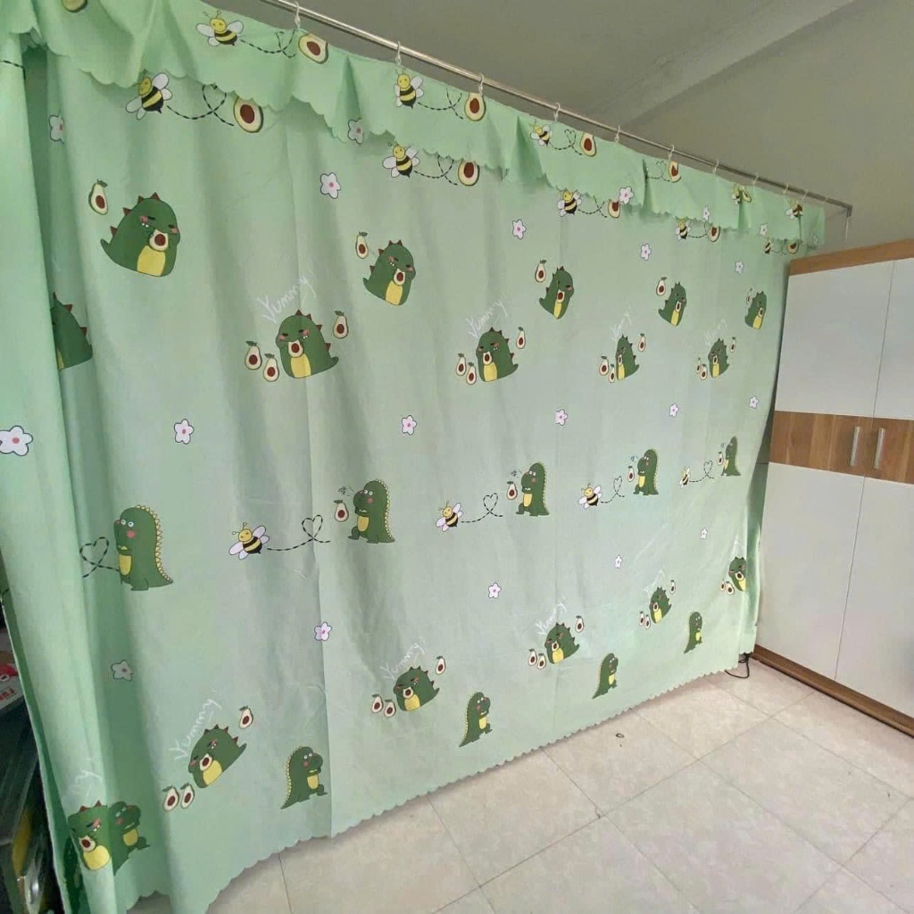(แถมสาย) ม่านกั้นห้องบังแดด 1mx1m3, 1m5x2m2, 1m8x2m2, 2m2x2m2, 3m2m2m2, 4m2, ลายอะโวคาโดเขียว