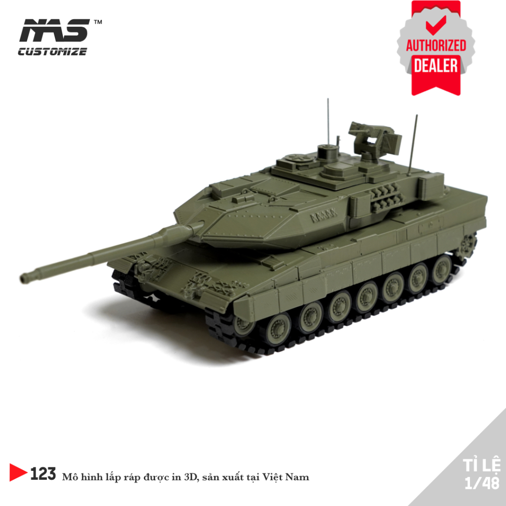 [NAS] Nato Leopard 2A7HU 1/48 โมเดลรถถัง สเกล 1:48 ของเล่นประกอบรถถังเยอรมัน Leopard 2A7